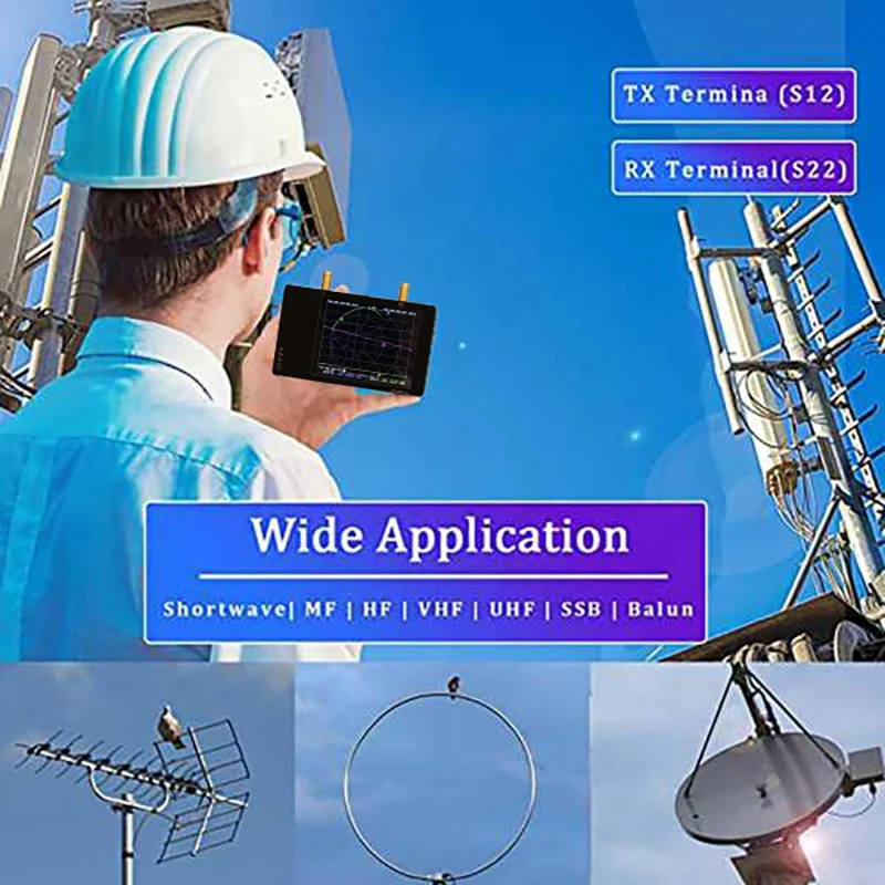 Imagem -02 - Analisador de Rede Vetorial para Ondas Curtas 2.8 Polegada Display 3g S-a2 Nanovna v2 hf Vhf Uhf