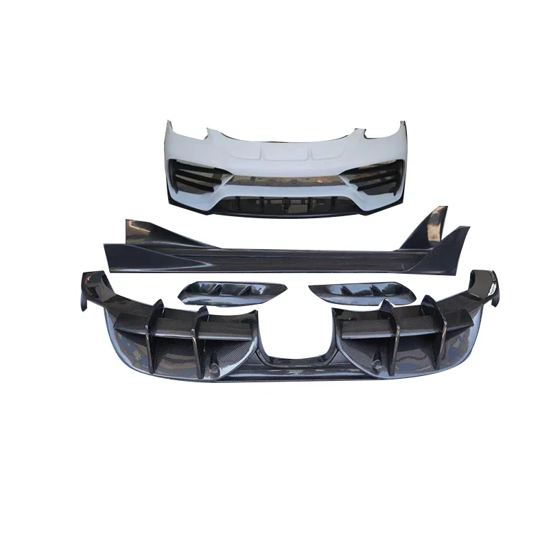 Top Quality Carbon Fiber DP Style Body Kit Front Bumper Side Skirt Rear Diffuser For Porsche 718 Cayman Boxster