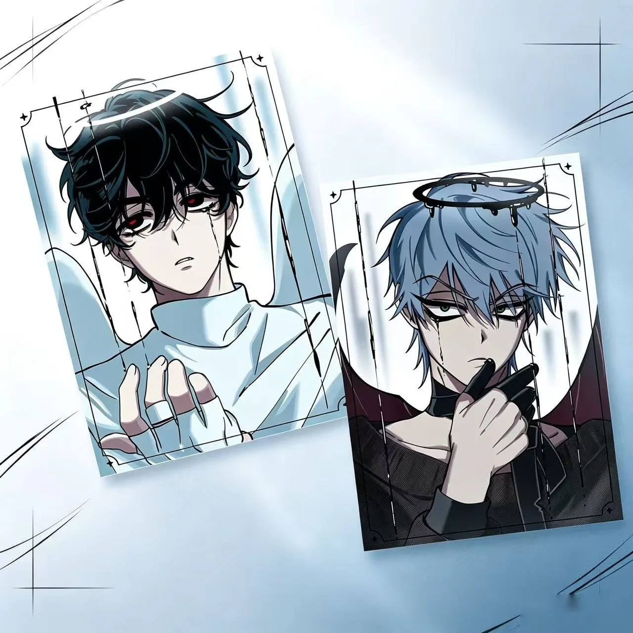 2PCS Anime Alien Stage Character Music Performance Large 3-Inch Card Cute Aesthetic Decorative Collectible Card