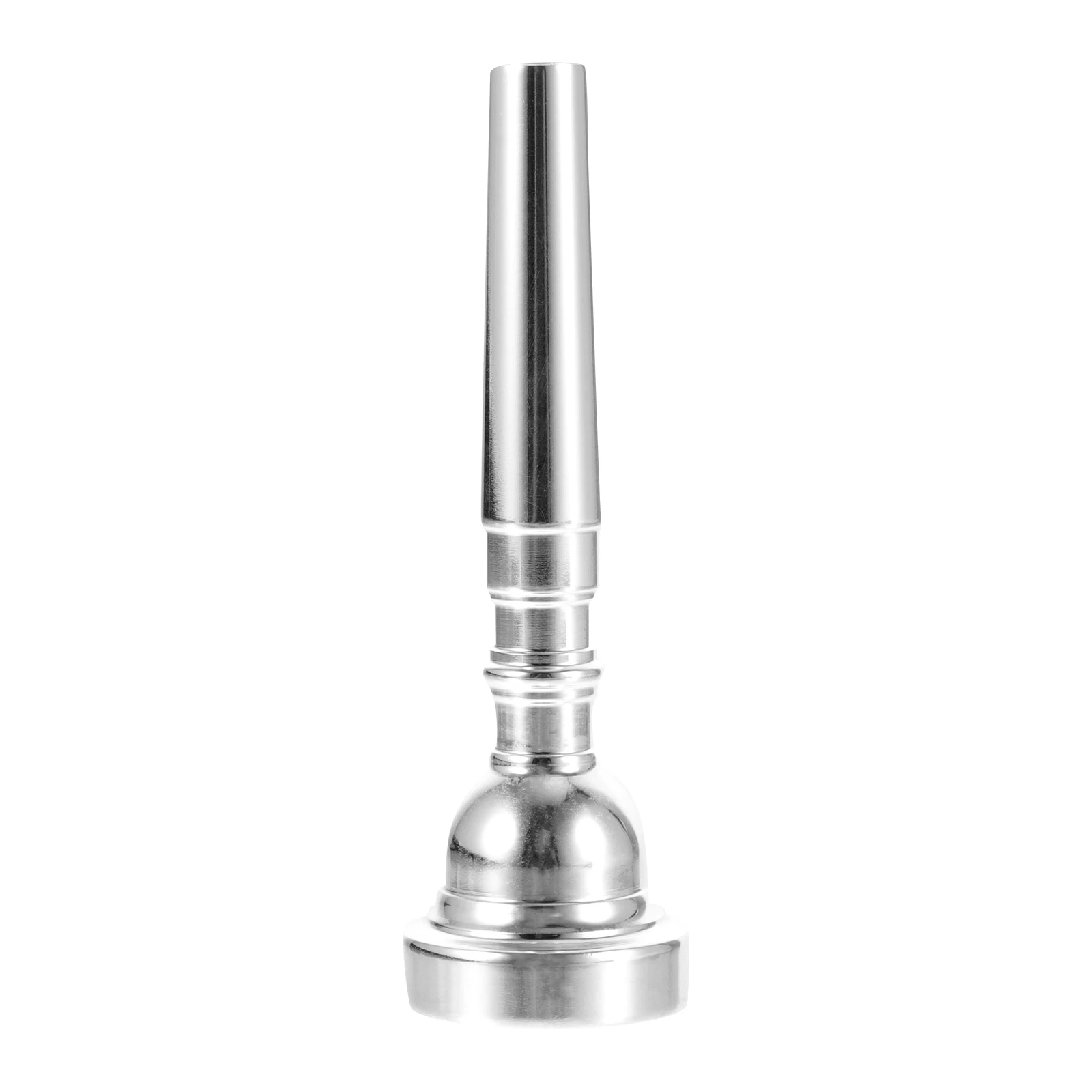 

Silver Plated Trumpet Mouthpiece Brass Small Replacement for Beginners Students Music Instrument Parts Accessories