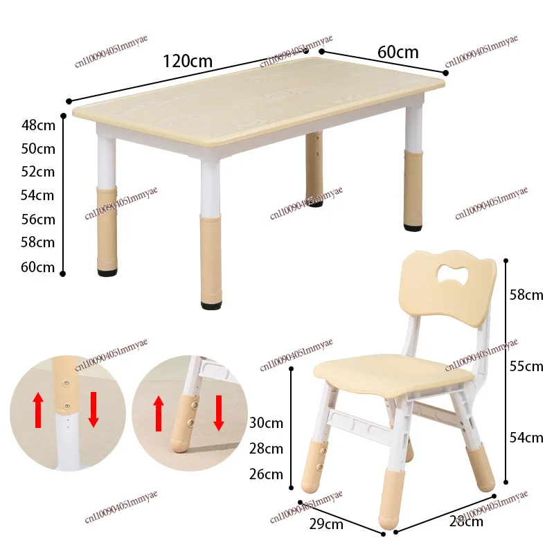 Height Adjustable Kids Study Desk Chair Multi-Functional Graffiti Drawing Writing Table For Kindergarten Toddler Home Learning view 4