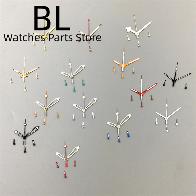 BLIGER VK63 Watch Hands Red Orange Blue Green Gold Rose Watch Needle Hands Luminous For VK63 VK64 Quarzt Movement Replace Parts