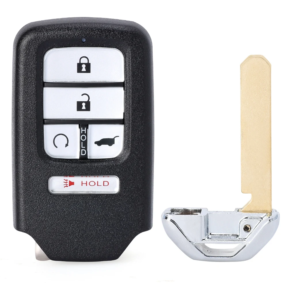 DIYKEY Smart Remote Key Fob 433MHz 5 Button for Honda CR-V Pilot Civic 2016 2017 2018 2019 2020 2021 - KR5V2X - 72147-TG7-A41