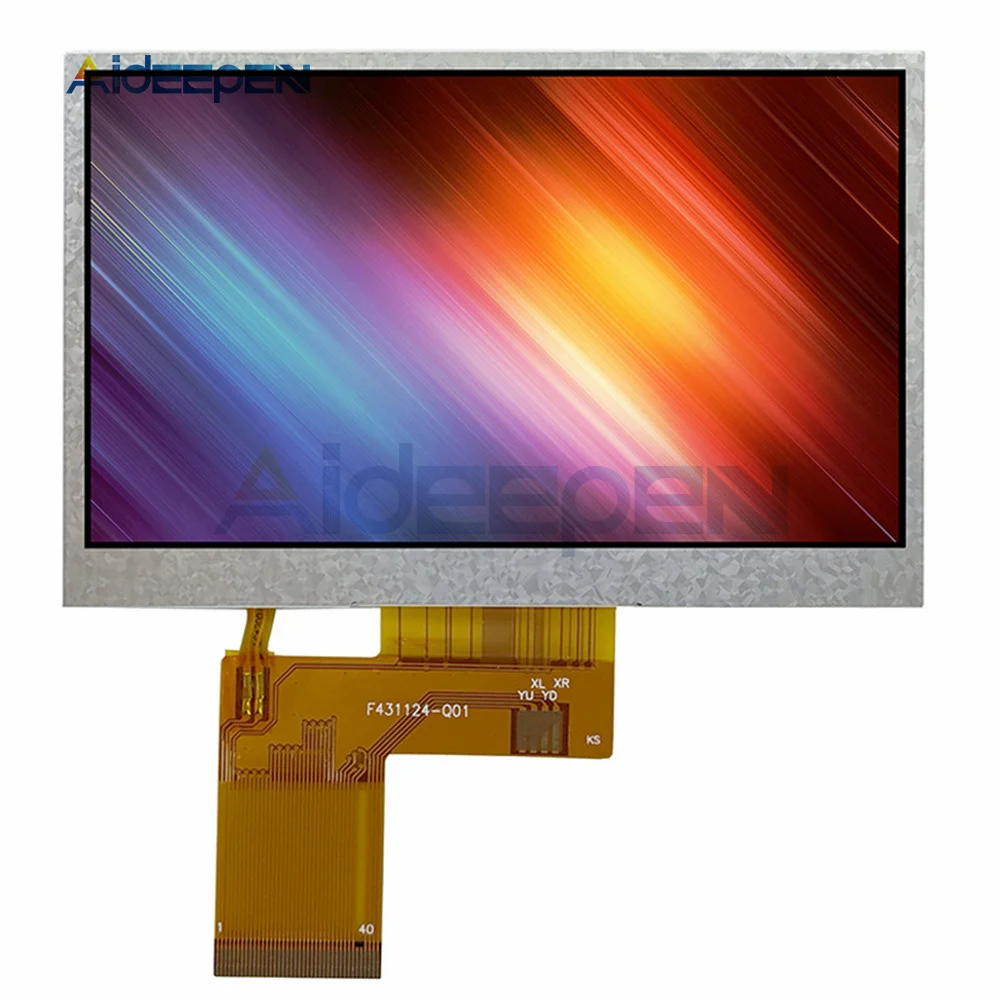 4,3 Zoll 3,3V TFT LCD-Displaymodul IC-Treiber GC3047 480*272 RGB 40-Pin Steckmodul 24-Bit LCD LCD-Farbdisplaymodul – Detail 7
