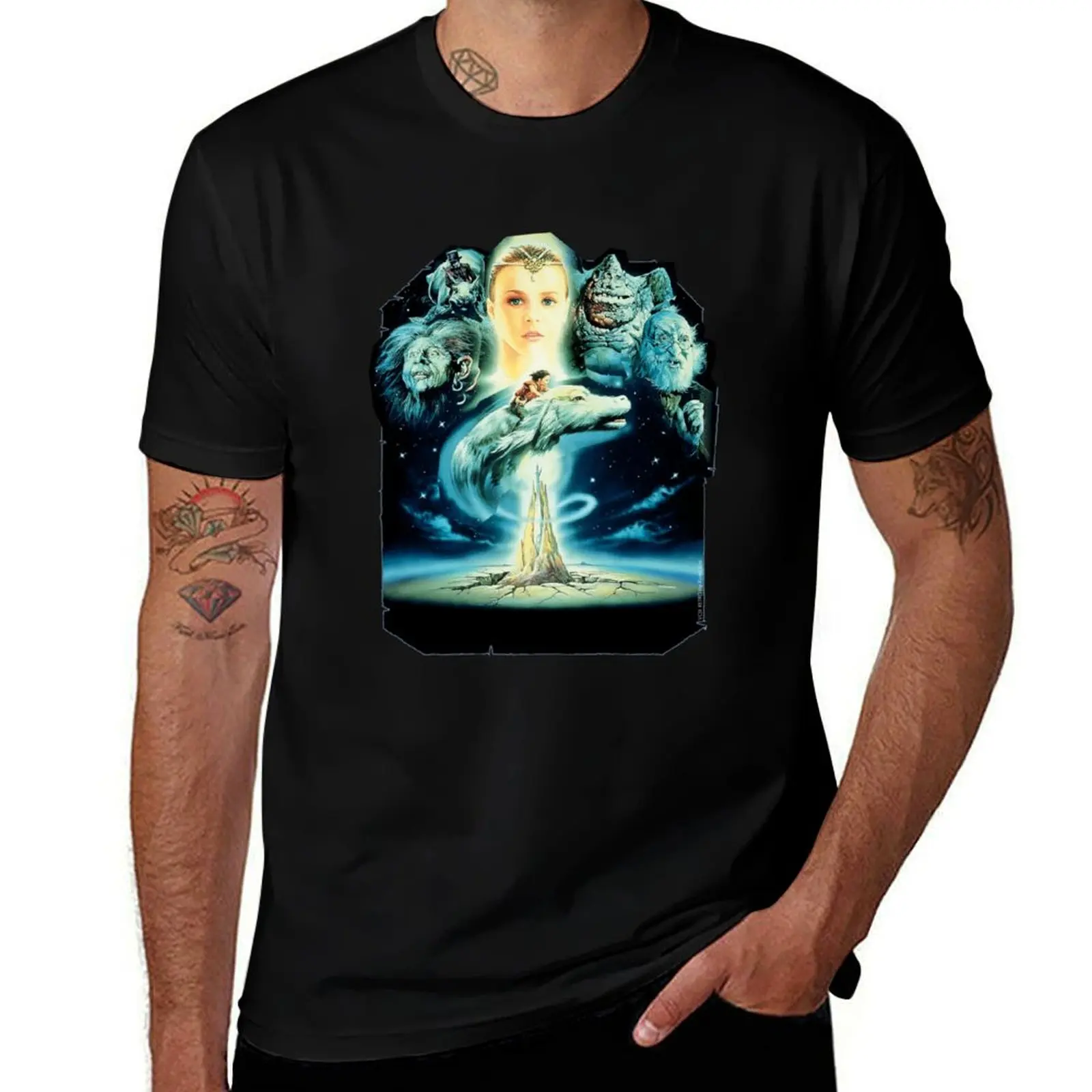 Neverending T-Shirt Basic Solid Color Short Sleeve T-Shirt