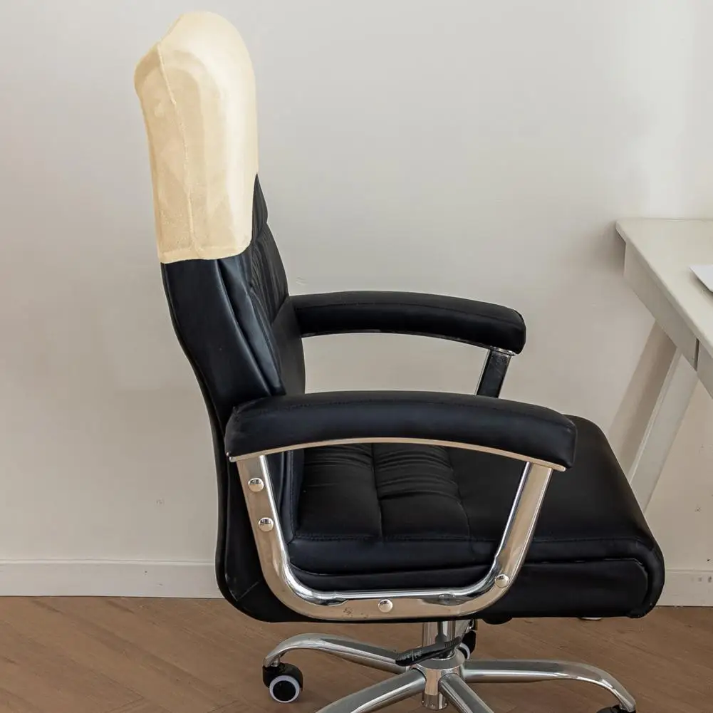 Office Chair Backrest Cover Elastic Backrest Protector Dustproof Headrest Slipcover Protect from Stain for Office Chair