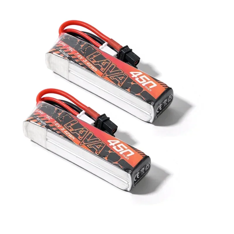 (2PCS)BETAFPV LAVA 2S/3S/4S 450mAh 75C Battery