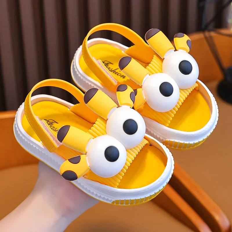 Summer Children\'s Sandals for Boys Baby Open Toe Outdoor Beach Sandals Non-Slip Soft Bottom Girls Shoes Cute Cartoon Kids Shoes