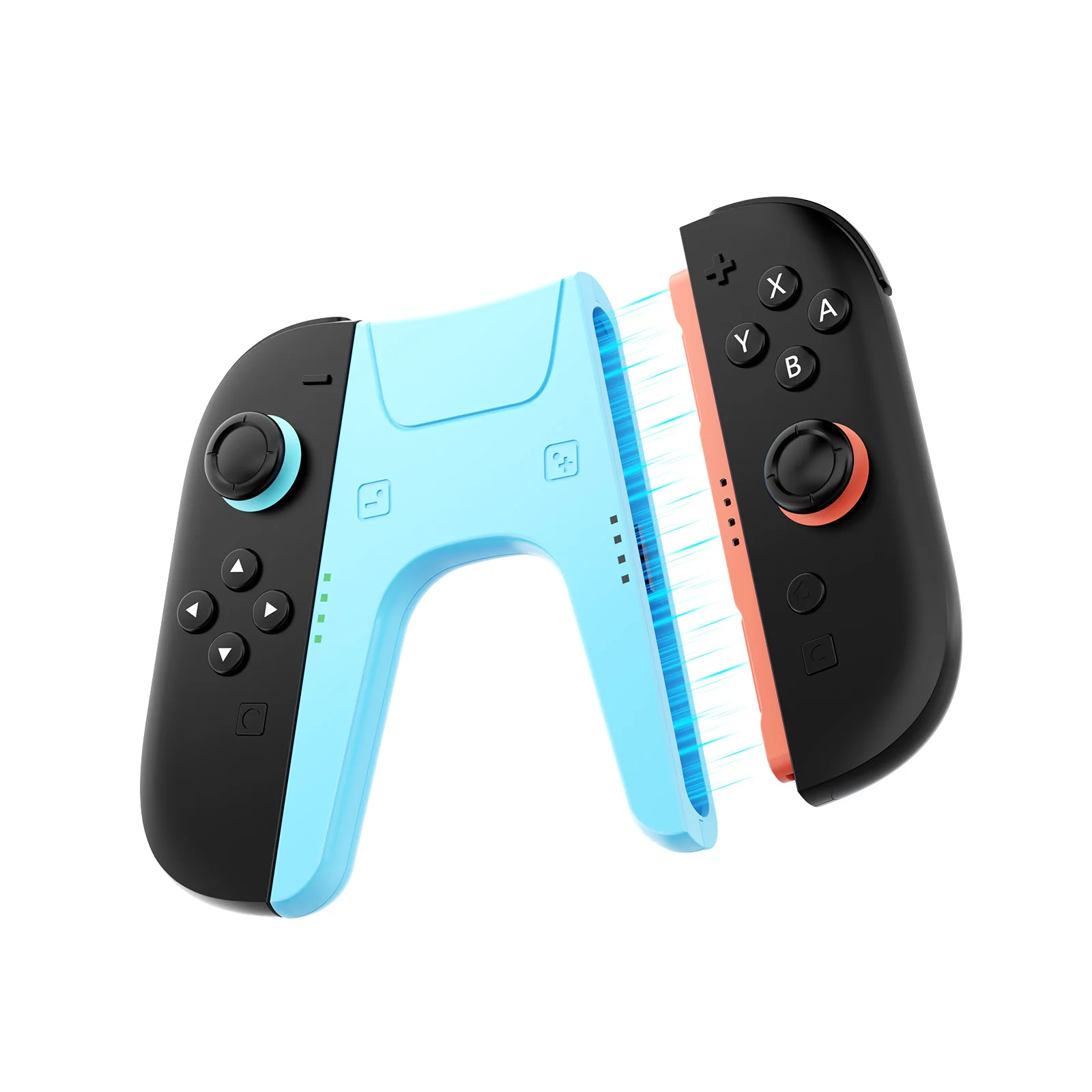Ladehalterung für Switch 2 Joy-Con Controller, Typ-C Dual-Ladehandgriff mit LED-Anzeige für Switch 2 Zubehör – Detail 9