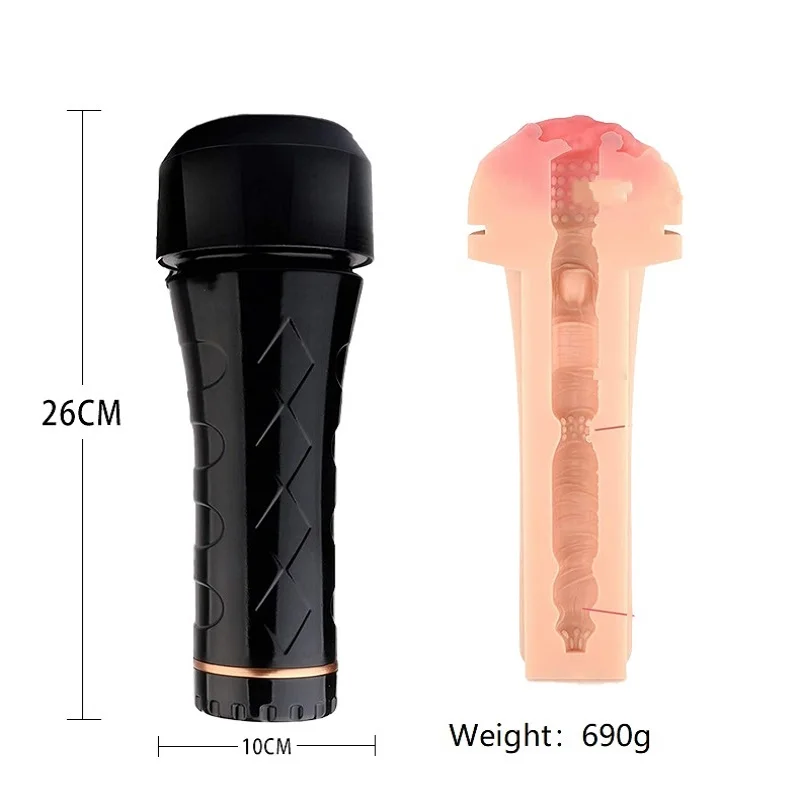 Flesh and LIght Male Masturbators Cup Realistic Silicone Artificial Vagina Pocket Pussy Male Masturbation Sex Toy For Men