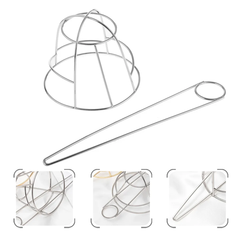 

Metal Bird Cage Hairpin Pins Bun Cage Stick Fork Holder Cuff Wedding French Clips Durable Quality Comfortable Practical