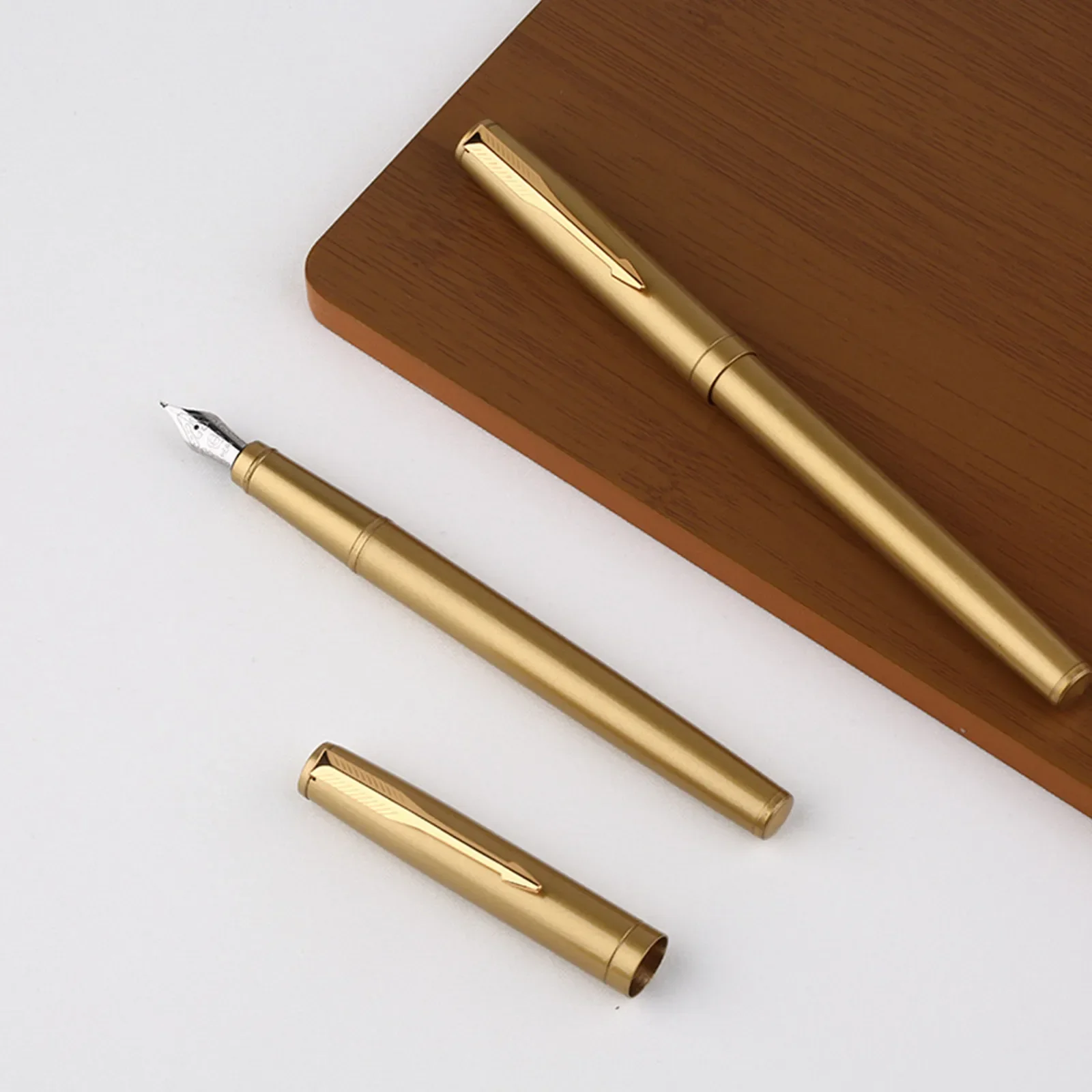 MAJOHN Fountain Pen Gilt Finish Matte Texture Calligraphy Works Artistic Creation of Great Beauty Meticulous Brushwork