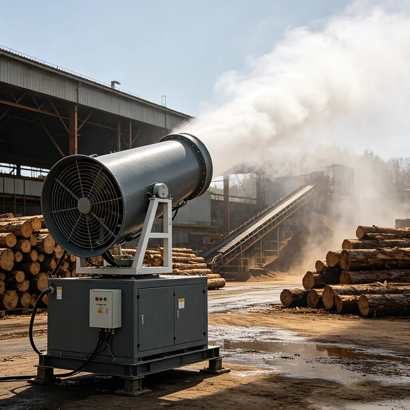 Dust Suppression Fog Cannon 60M Heavy‑Duty Fixed Fog Cannon Machine for Large‑Scale Mining Operations