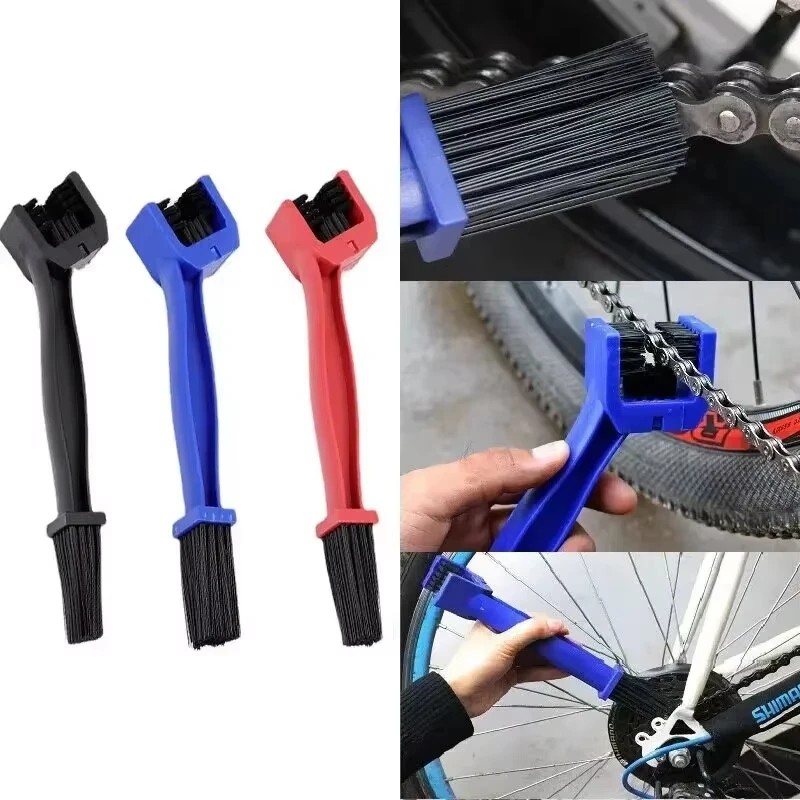 Portable Plastic Chain Cleaner Brush For Motorcycle Road Bike Cycling Flywheel Cleaning Maintenance Accessory
