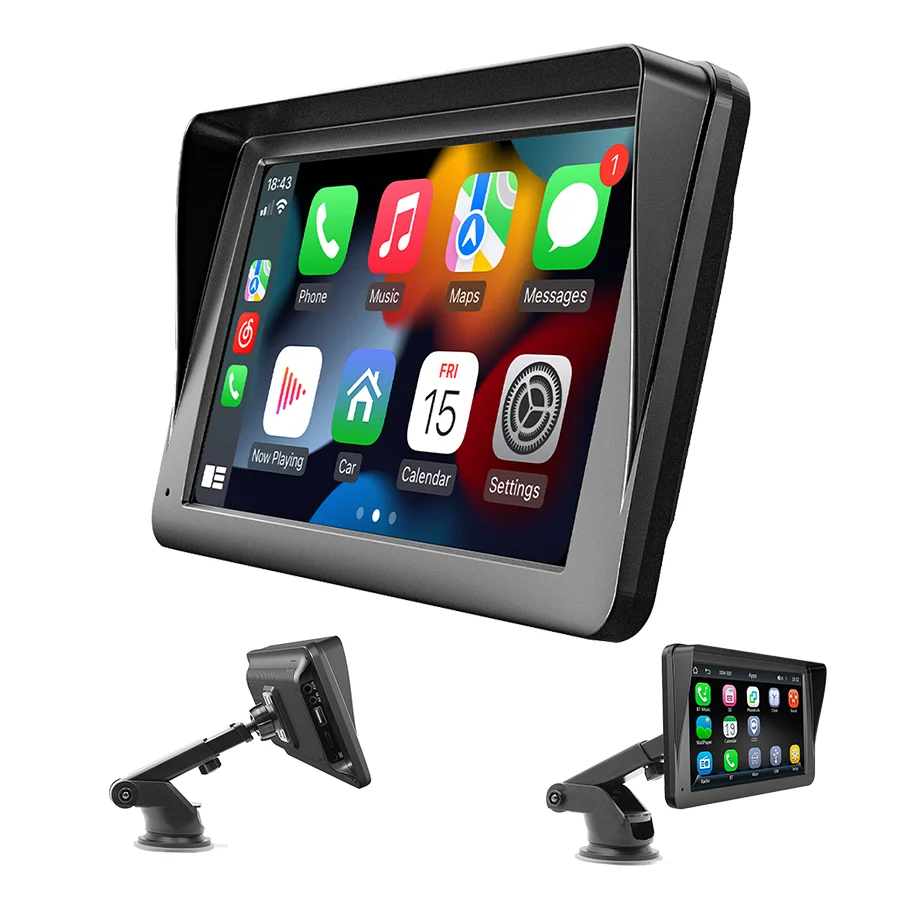 

7inch Portable Touch Screen Car Monitor Mirror Carplay Dashboard CarPlay Android Auto Car Radio Multimedia Video Mp5 Player