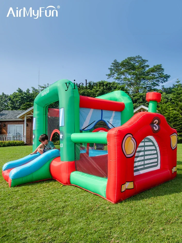 Yy Haushalt aufblasbare Burg Indoor kleine Kinder Trampolin Vergnügung spool Rutsche