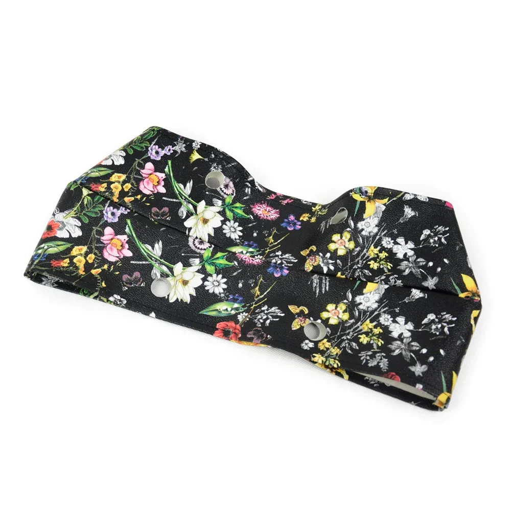 TANQU New Summer Classic Mini Floral PU Trim Thin Decoration for Obag Handbag O Bag Body for Summer Autumn