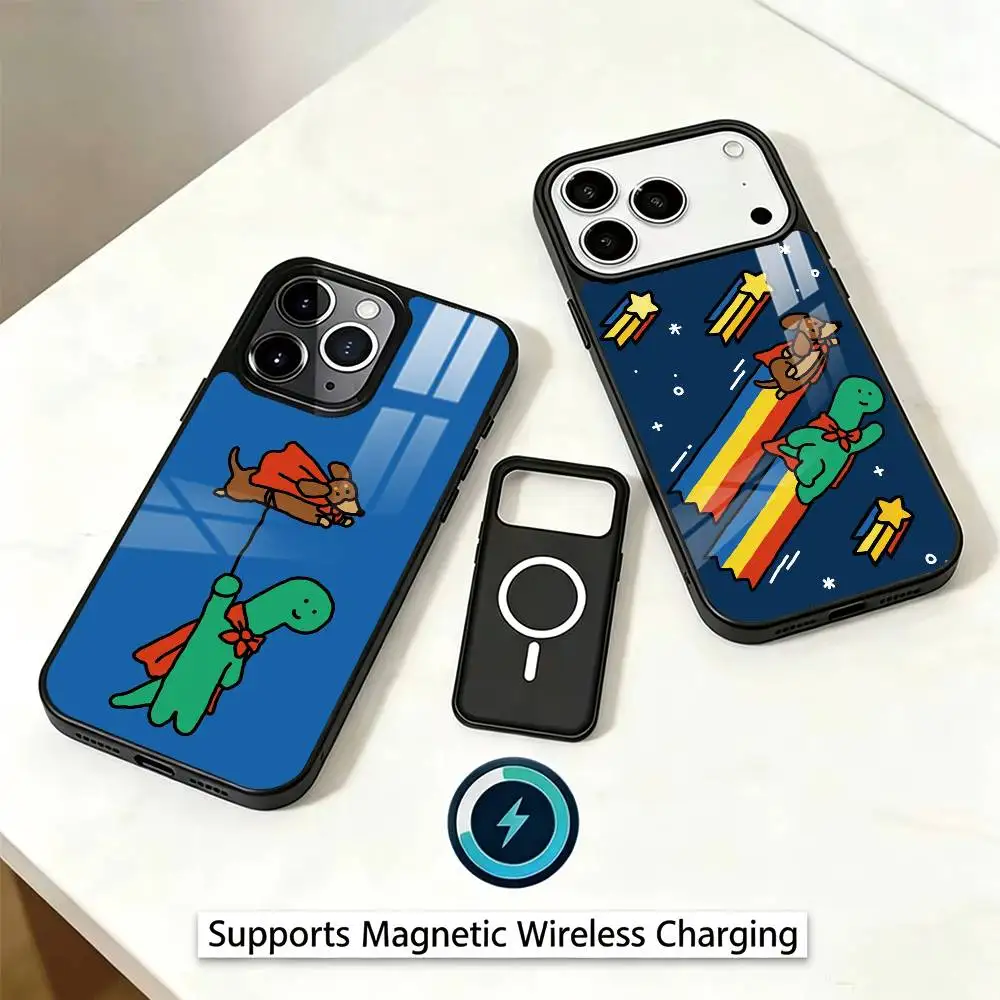 JOGUMAN Cute GIFT Phone Case For iPhone17,16,15,14,13,12,11 Plus,Pro Magnetic Supports Magnetic Wireless Charging