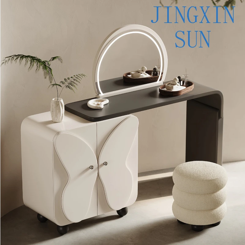 Luxury Cream Style Makeup Vanity Dressing Table Toiletries Makeup Desk Vanities Dressers For Bedroom Dresser Furniture Tables