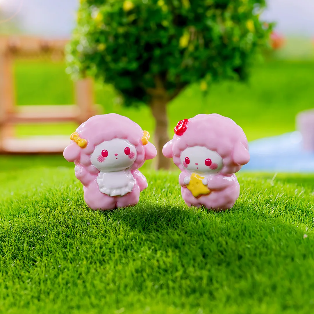 Nouveau dessin animé rose doux MENGBI AINOU MICRO poupée paysage boîte aveugle décoration accessoires bureau petits ornements