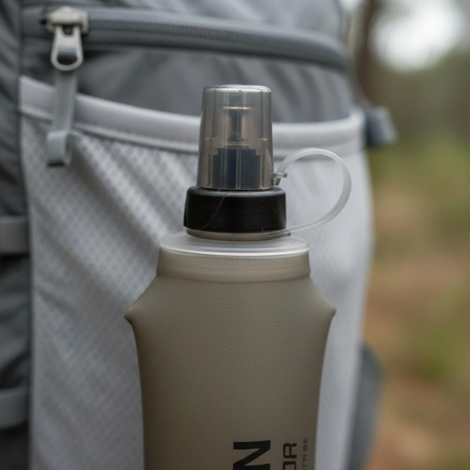 

Soft Water Bottle Food-Grade TPU Collapsible Water Bottle Drink Pouch Press Nozzle