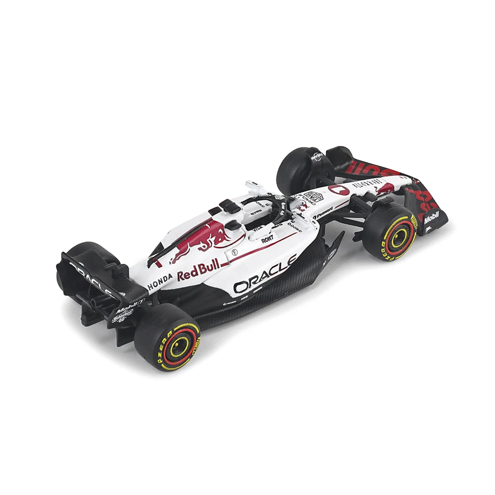 Bburago 1:64 Oracle Red Bull Racing 2025 F1 RB21 # 1 Verstappen # 22 Yuki Tsunoda Legierungsautomodell Sammlerstücke Neuestes Modell – Detail 5