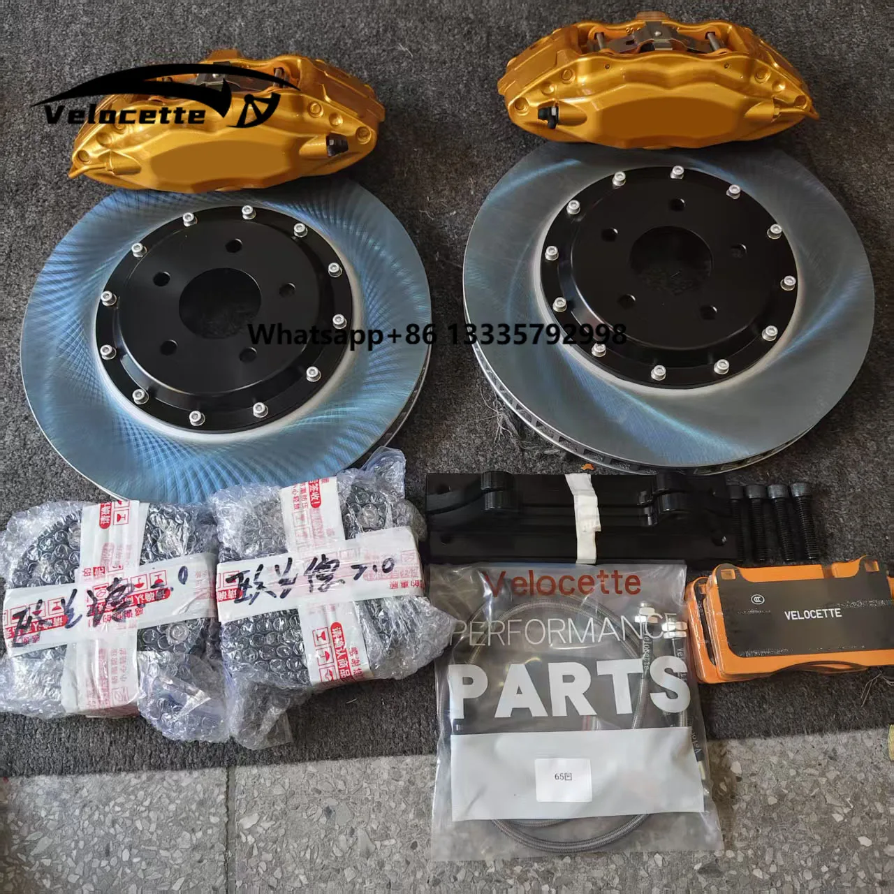 

High Performance Big Brake Kit 4 Piston Front Wheel Brake System Racing Brake Disc Suitable for AudiA6 Minir 56BMW E36