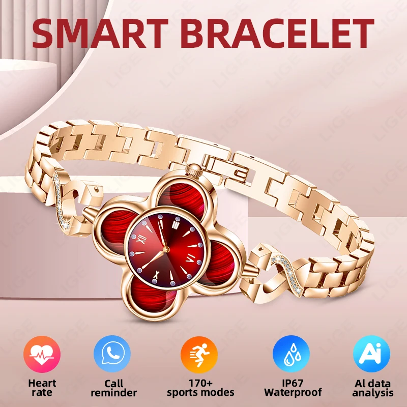 

Женский модный браслет 2026: Умные часы с функцией напоминания о звонках, мониторингом пульса, уровня кислорода в крови и сна. Фитнес-трекер для женщин.