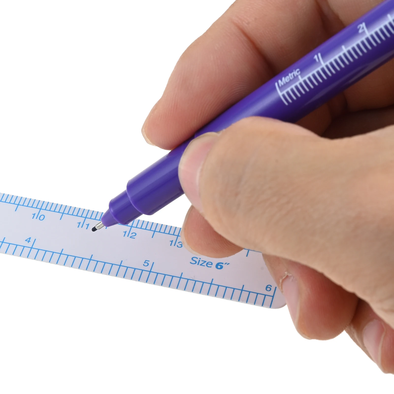Surgical Skin Marker Pen with Ruler Kit Eyebrow Tattoo Sterile Disposable Cosmetic Positioning Acupuncture Easy Coloring Drawing