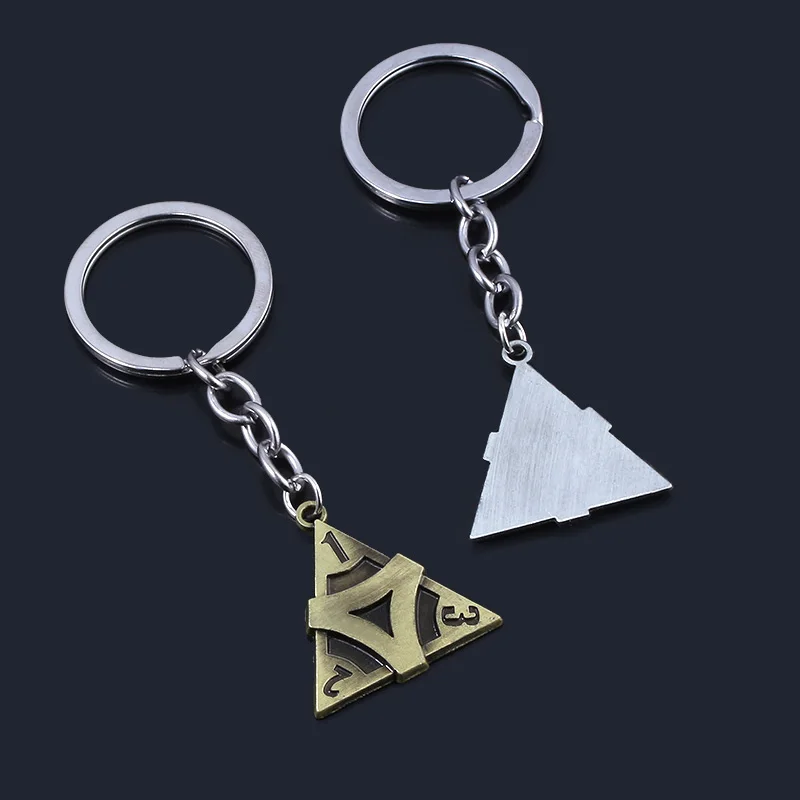 Game Identity V Keychain Ornaments Clue Metal Pendant Triangular cone Keyring For Portable Boards Jewelry Accessories Gift