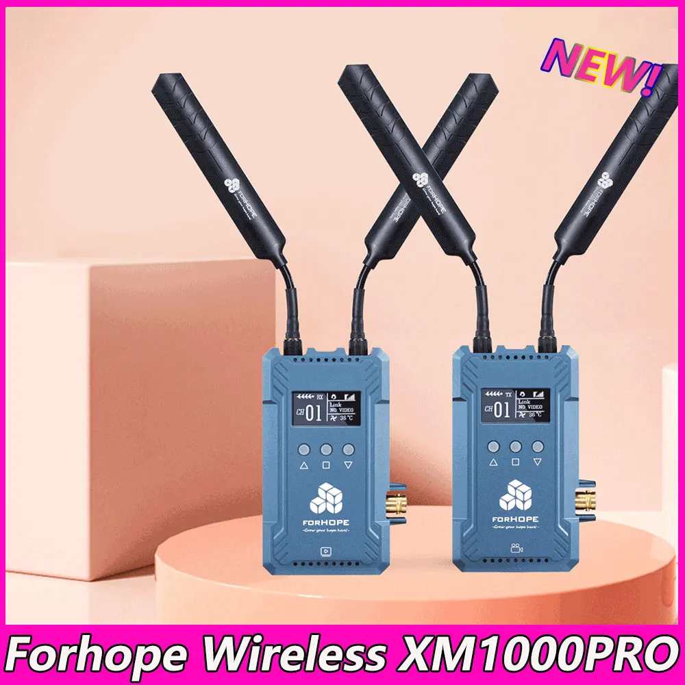 

Комплект ресивера беспроводной передачи Forhope XM1000PRO 300m, полнодуплексный Talkback SDI HDMI-совместимая система передачи