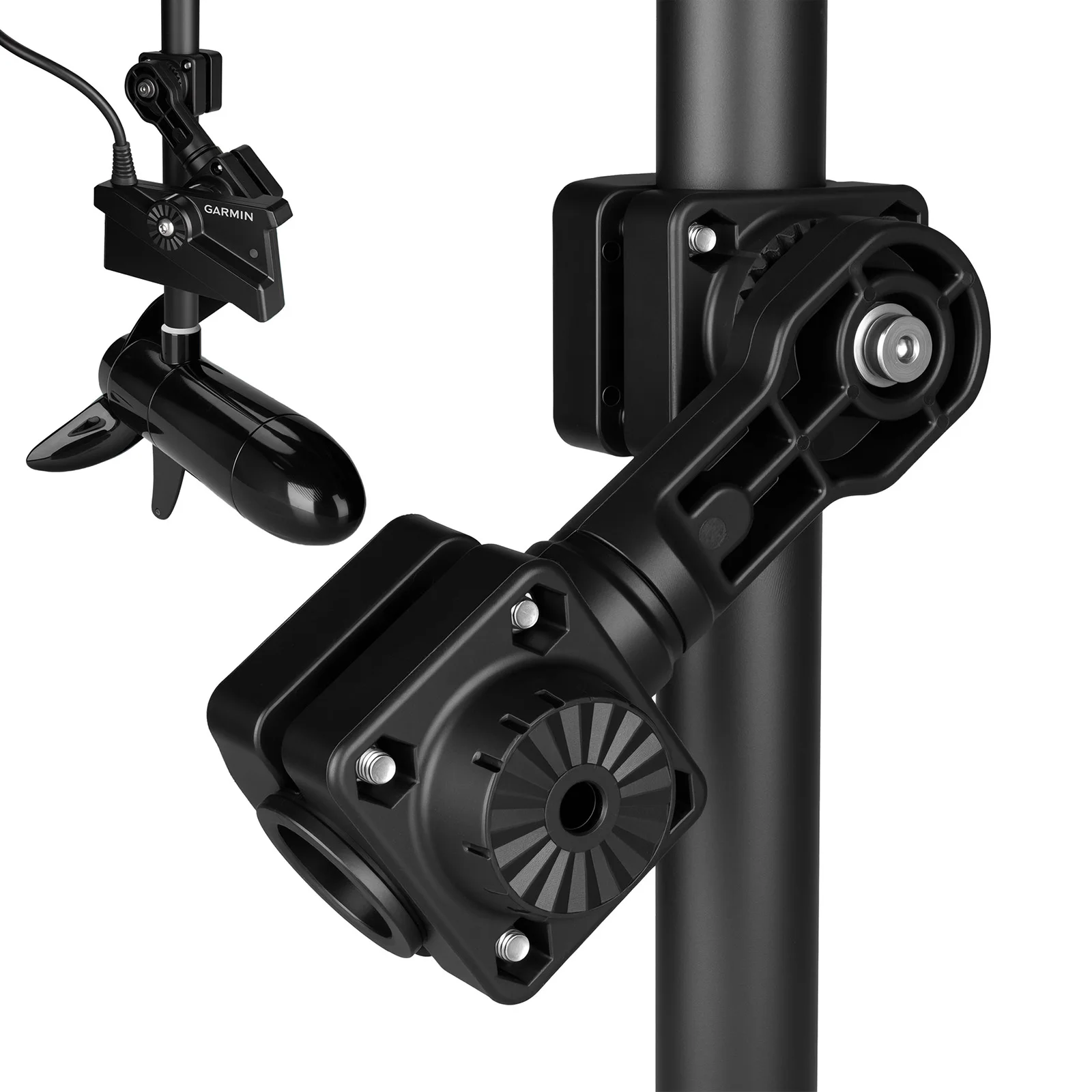 0 Degree Perspective Mount Compatible with Garmin LVS34, Multi-Mode Transducer Mount for Pole or Trolling Motor Shaft, Kayak Use