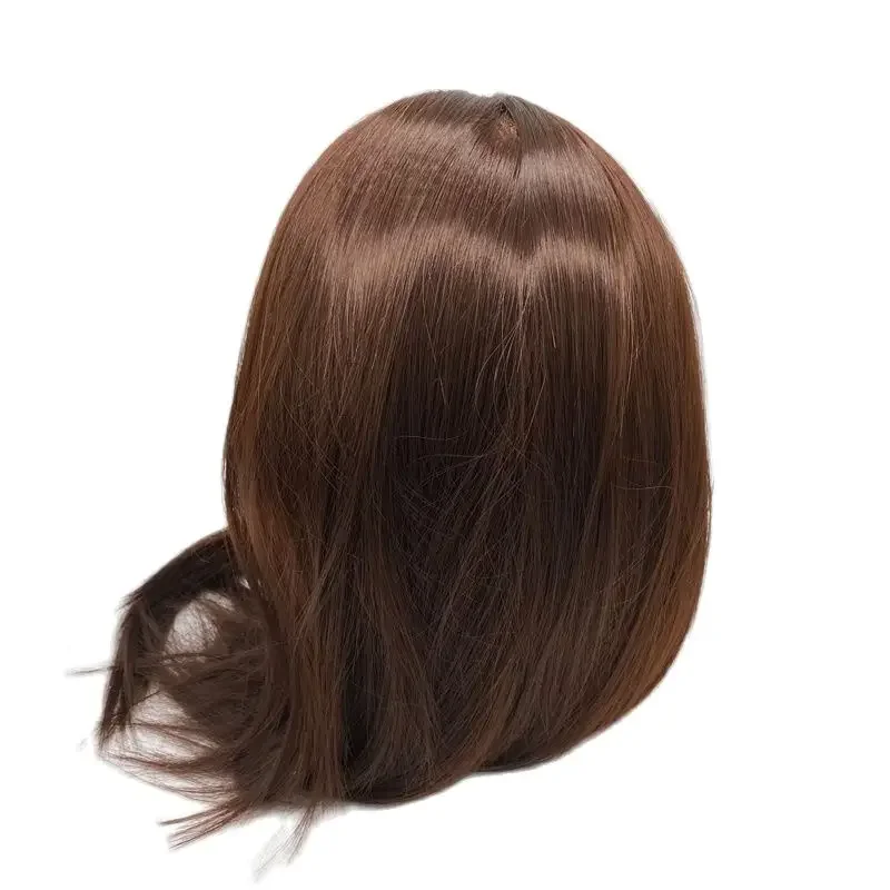 Cabeza de Maniquí de entrenamiento de fibra resistente al calor de 16 ", cabeza para maquillaje, trenzado de cabello, práctica de salón, herramienta de estilismo de peluquería