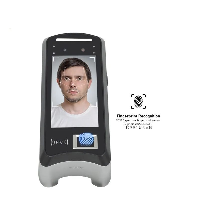 Mobile Android Touchscreen Card Time Attendance Fingerprint AI Face Recognition Access Control