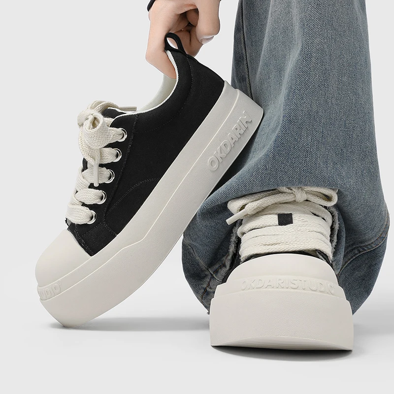 

Flat Canvas 2025 Autumn Hot Sale Casual Men's Shoes Fashion Comfortable Footwear Lightweight Wear-Resistant Male Sports Sneakers