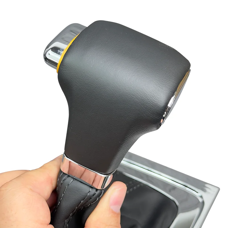 DSG Lever with Leather Boot Cover Automatic DSG Gear Shift Knob Assembly For VW Passat B6 2005 2006 2007 2008 2009 2010 2011