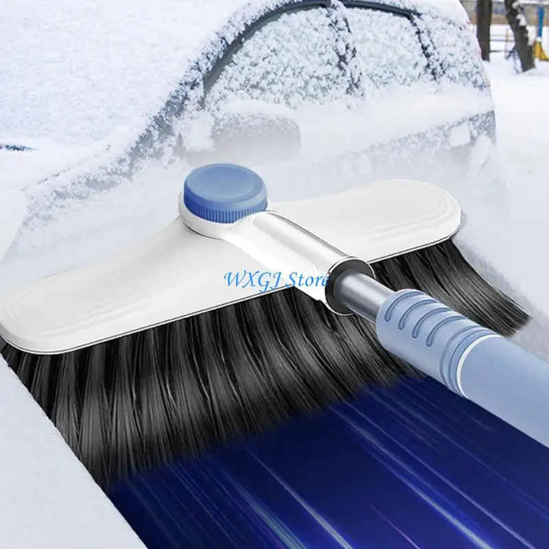 37JE Compact Foldable Vehicle Snow Shovel Scraper With Durability Aluminum Construction Effortlessly Roof Snow Removal Tool