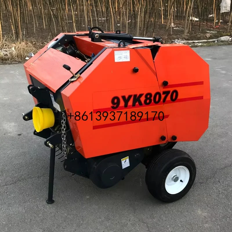 High Standard Automatic Mini Round Straw Hay Baler Straw Baling Machine Grass Baler for 25-80hp Tractor