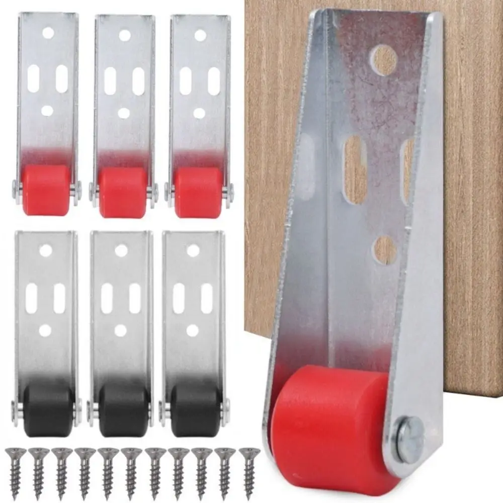 

Новый бесшумный мебельный ролик, мобильный бытовой инструмент для перемещения, дверная опора, движущееся колесо, боковой шкив для 1/2 шт.