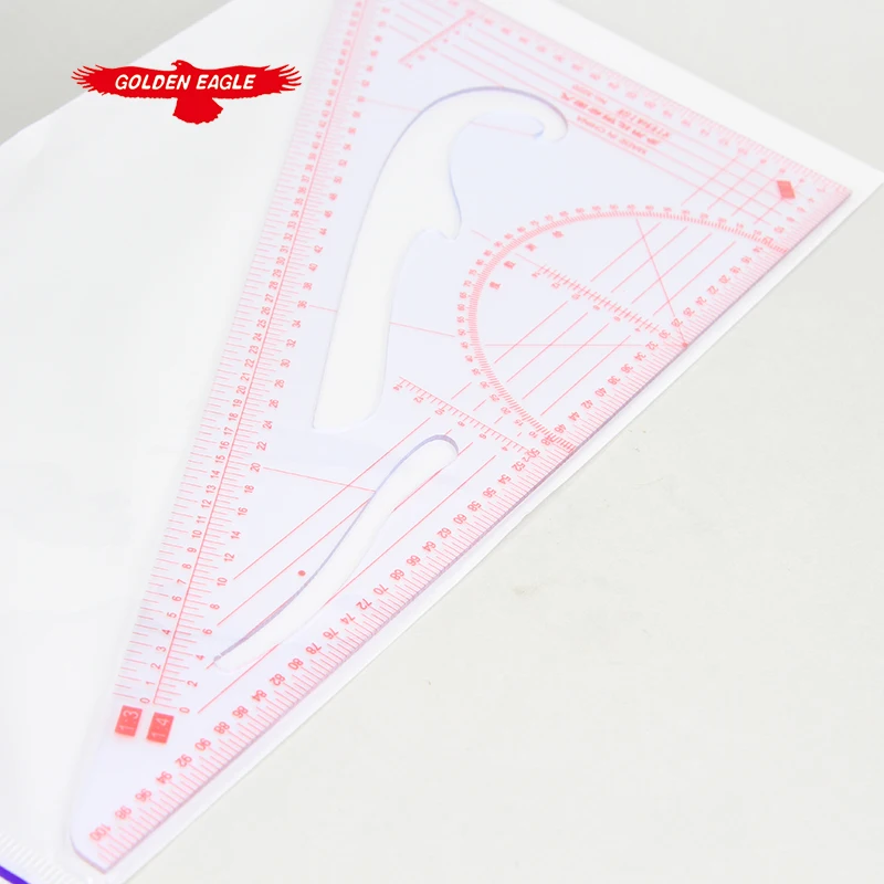 Clothes Sample Scale  Setsquare Grading Ruler Clothes Scale Multifunctional Proportion Triangle Ruler