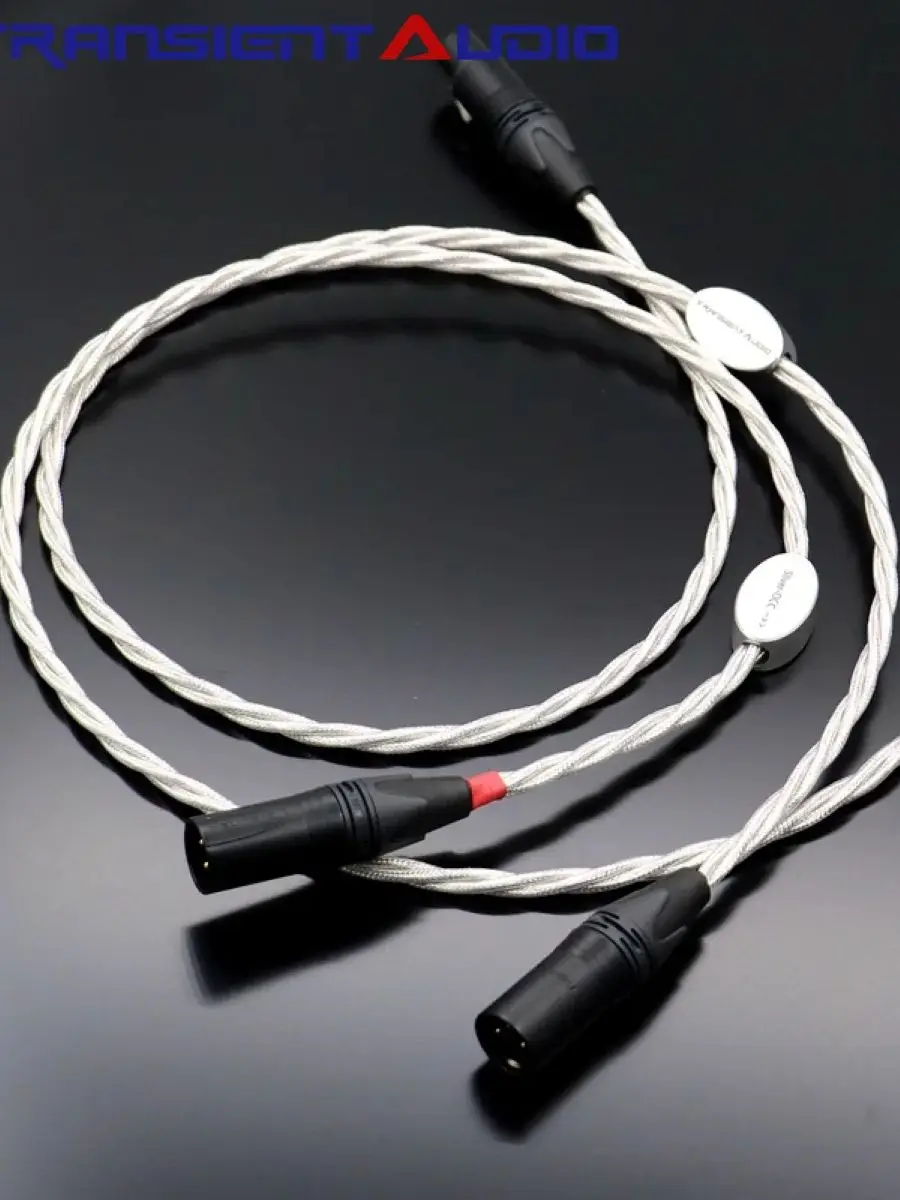 TRANSIENTHI-FIAUDIO Diamentowy Kabel Audio Klasy Premium, Jednokrystaliczny Srebrny Kabel Głośnikowy XLR Zbalansowany — zdjęcie produktu 5