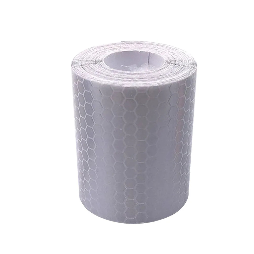 3Pcs Reflective Tape Premium Polyester Durable Adhesive Running Strip Night Riding Safety Warning Band Traffic Visibility