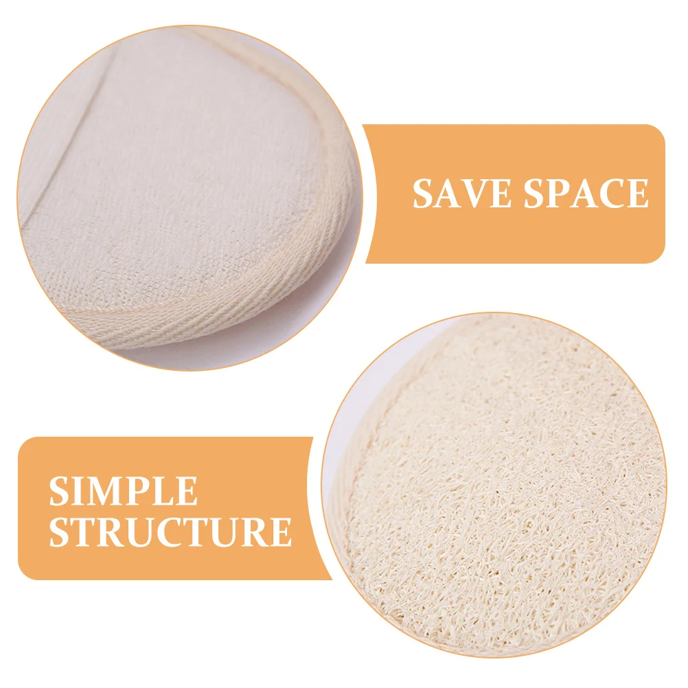 

Набор из 5 натуральных мочалок-люфа для душа, отшелушивающих и очищающих кожу тела, с глубоким очищением и гладкостью, с ремешком для сушки