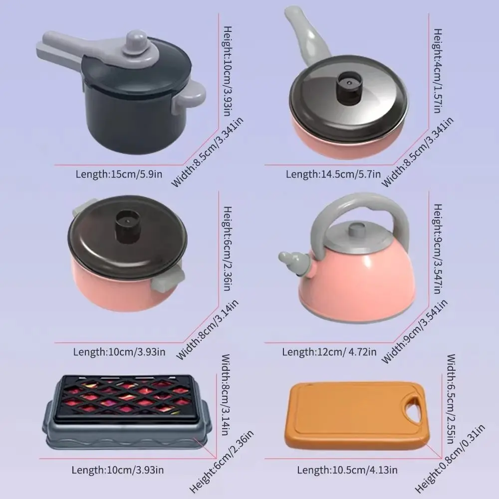 28/61/71/86 pçs fingir jogar acessórios de cozinha conjunto iluminação fingir simulação de alimentos cozinhar brinquedos conjunto de jogo de cozinha