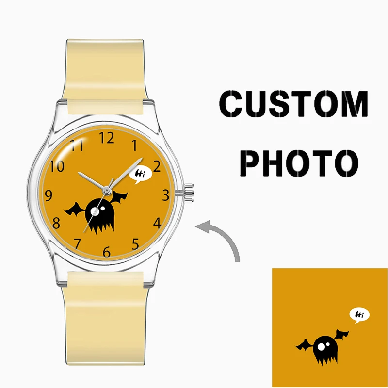 

Colorful Plastic Children's Wrist Watches Personalized Image Printing OEM ODM Boy Girl Custom Watch Wholesale