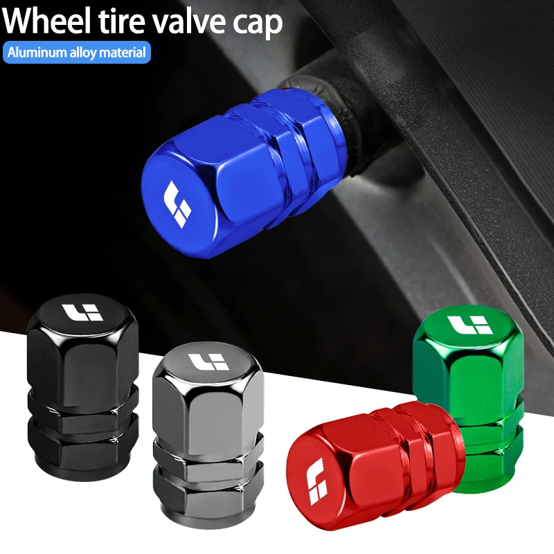 4Pcs Car Wheel Tire Valve Caps Metal Waterproof Dust Covers For Lixiang LEADING IDEAL Li L9 L8 L7 L6 2023 ONE MEGA 2023 2024