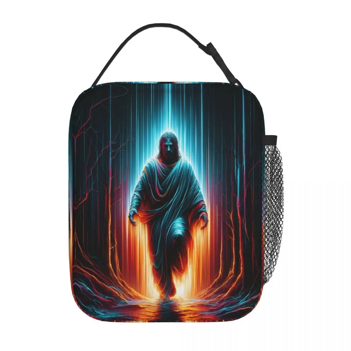 

Catholic Holy Jesus Christ Insulated Lunch Bag Religious Christian Saint Food Container Bags Reusable Cooler Thermal Lunch Boxes