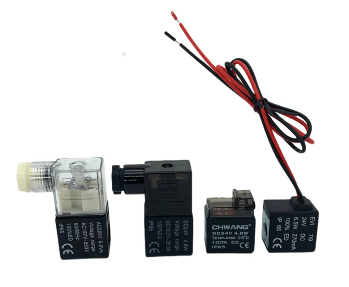 4V210-08 4V310-10 4V410-15 AC220V DC24V AC110V Pneumatic Control Air Solenoid Valve Coil