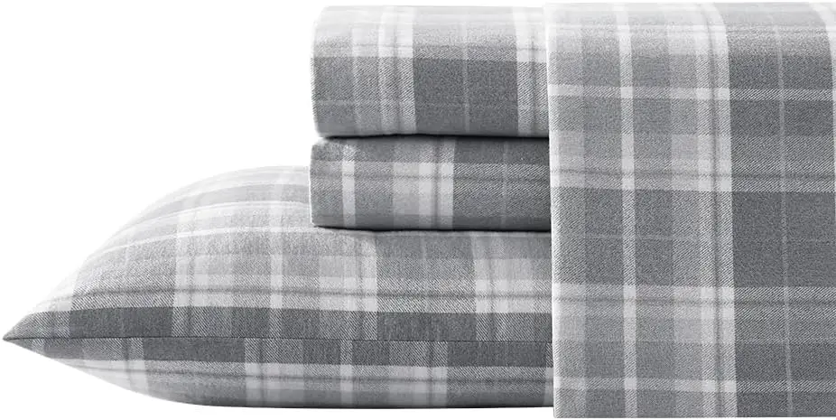 

Комплект постельного белья King Size из фланели: хлопок, устойчивый к складкам и катышкам, мягкий, для всесезонного комфорта, с наволочками и простыней на резинке
