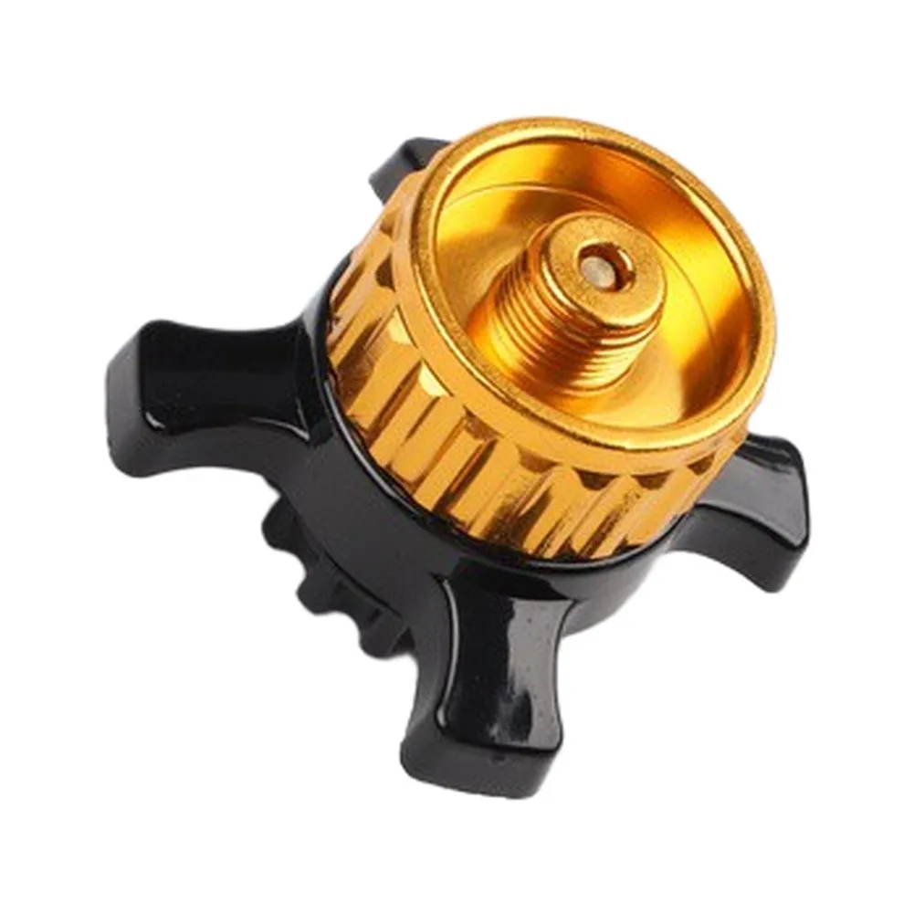 For Campingaz To EN417 Threaded Adapter Metal Gas Canister Connector For Outdoor Stoves Tool-Free Press-Twist Lock For Hiking